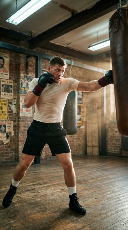 Fight Dust — Sport action example. Motion must look biomechanically plausible.
